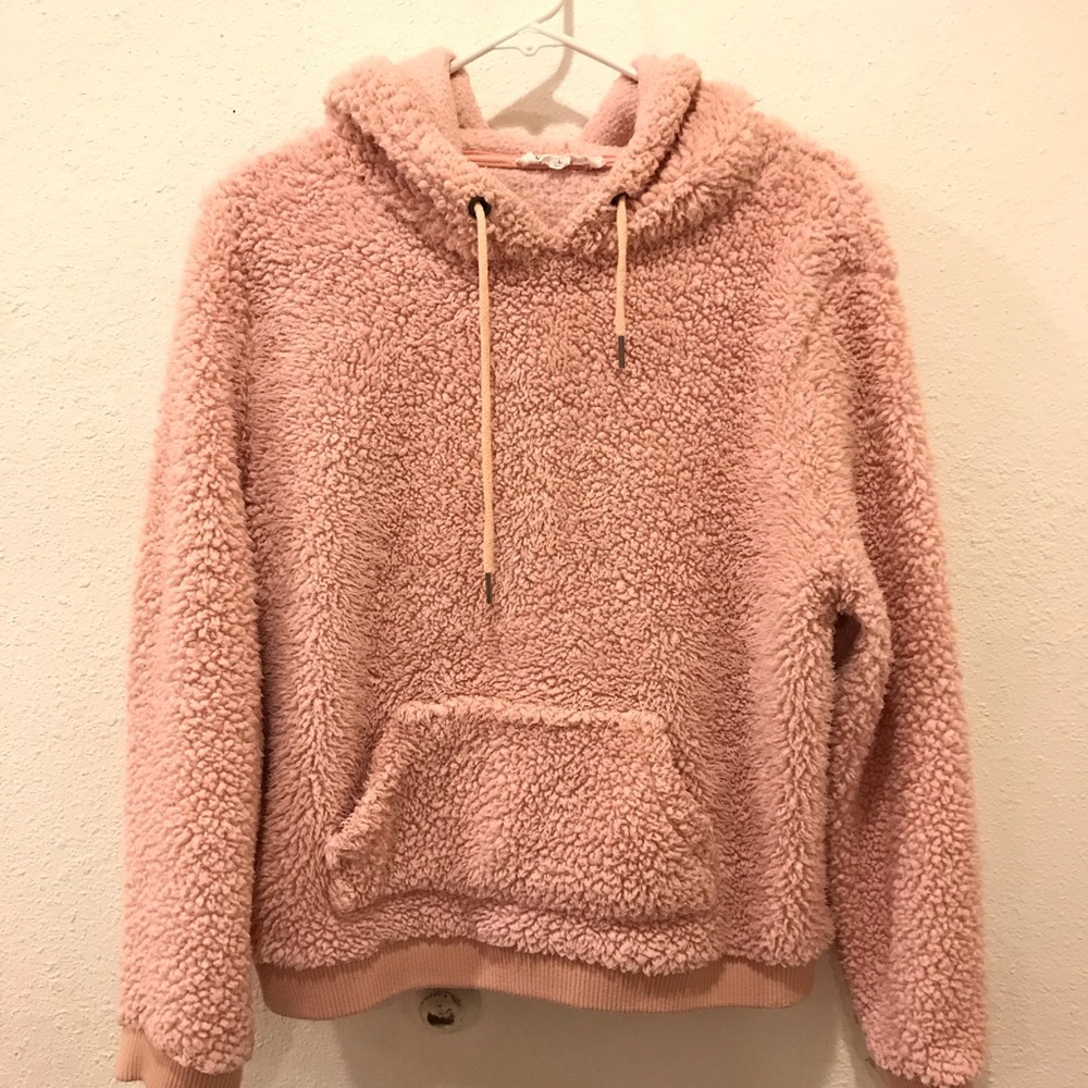 Pink Sherpa Hoodie